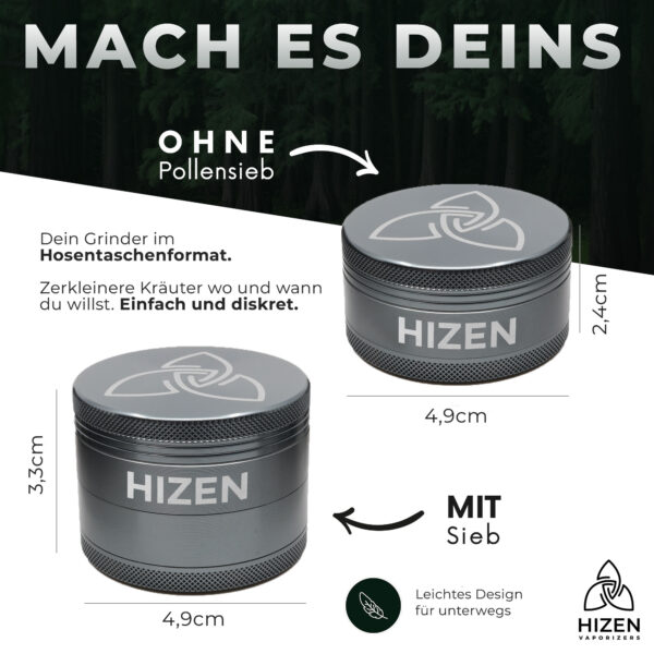 HIZEN Grinder Basic 49mm Dimensionen 2000x2000.jpg