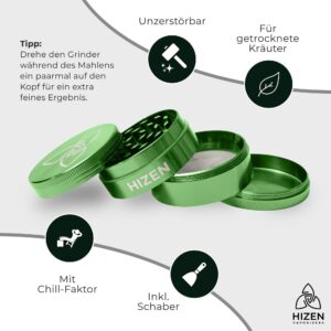HIZEN Grinder Basic 49mm Features Grün 2000x2000.jpg