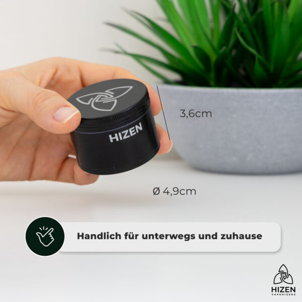 HIZEN Grinder Basic 49mm BLACK - Dimensions 2000x2000.jpg