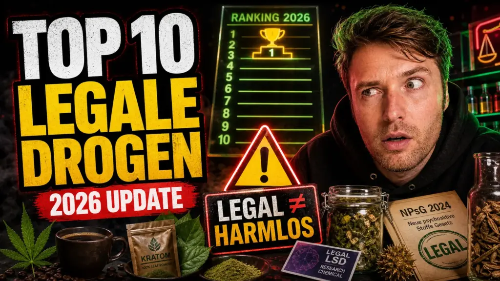 Top 10 legale Drogen 2026 Update mit Simon Ruane, Ranking und Warnhinweis Legal ist nicht harmlos