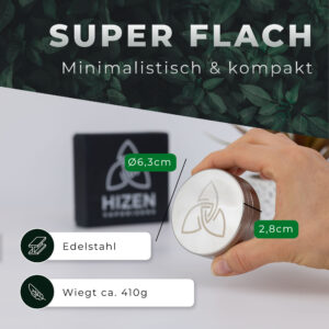 Grinder Edelstahl 2 teile Silber 07 jpg