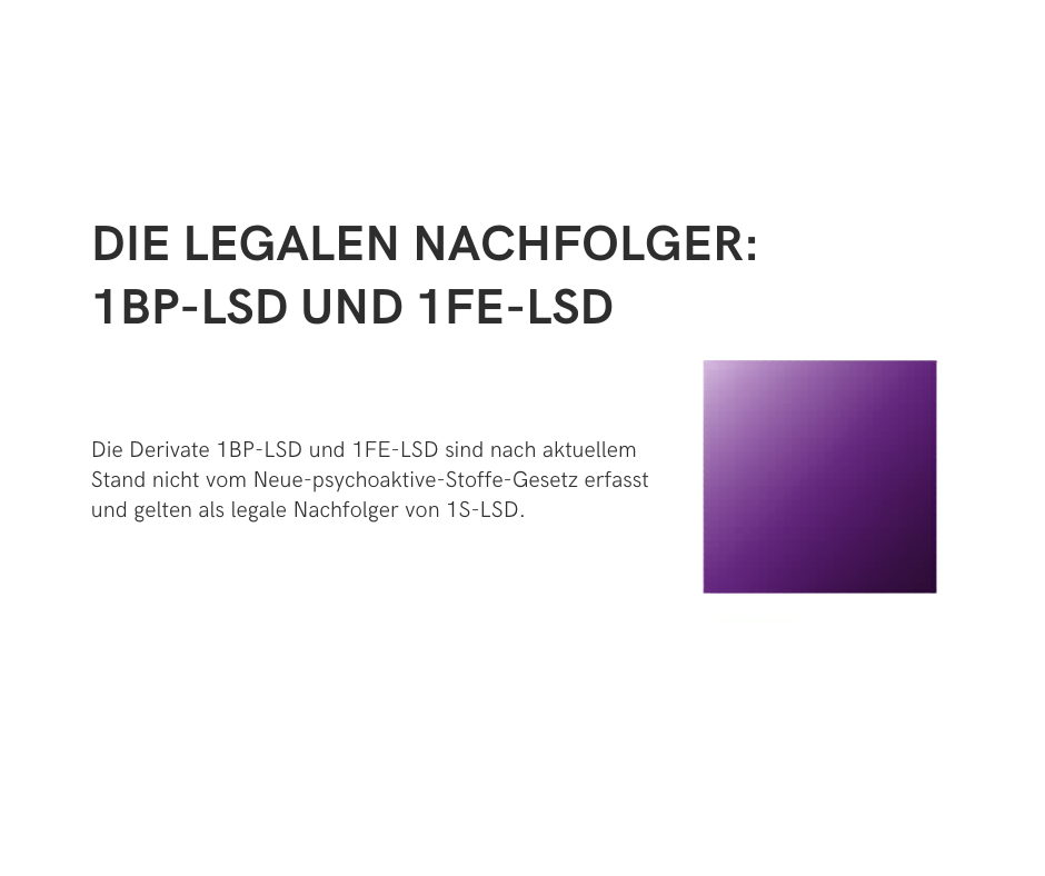 1BP-LSD und 1FE-LSD als aktuell legale Nachfolger von 1S-LSD