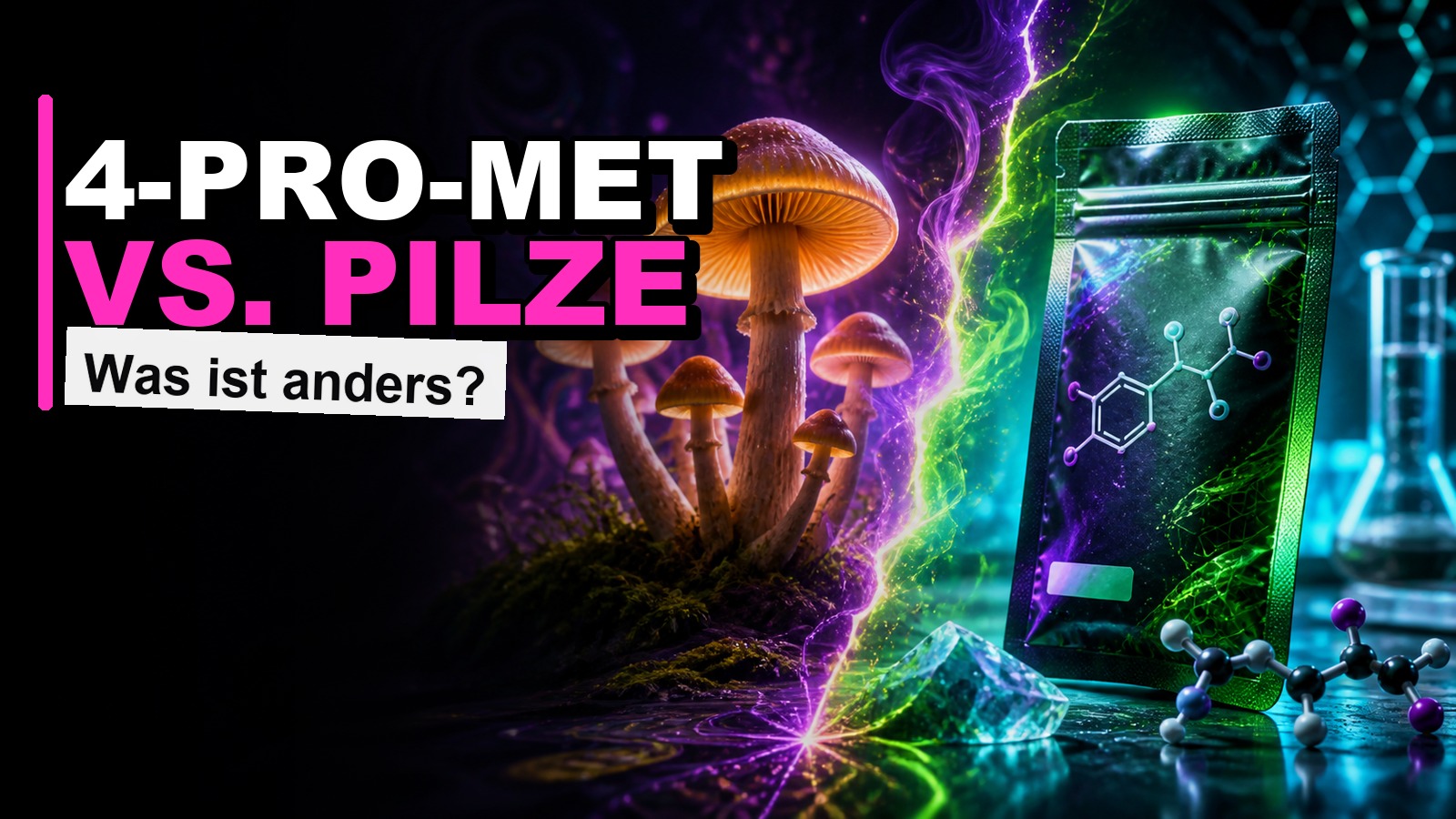 4-Pro-MET als psychedelisches Tryptamin im Vergleich zu Magic Mushrooms