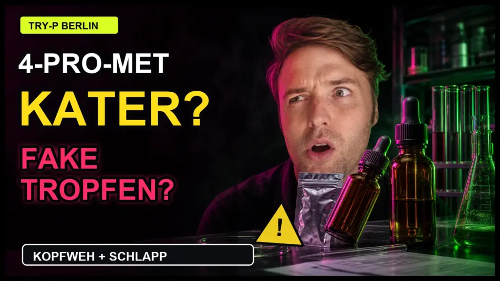 Fake 4-Pro-MET im Umlauf? TRYP-Kater und verdächtige Tropfen im Erfahrungsbericht