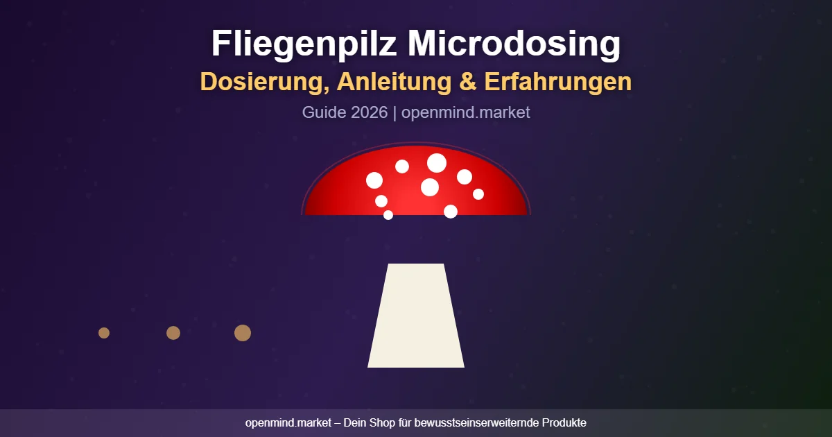 Titelbild zu Fliegenpilz Microdosing und Erfahrungen