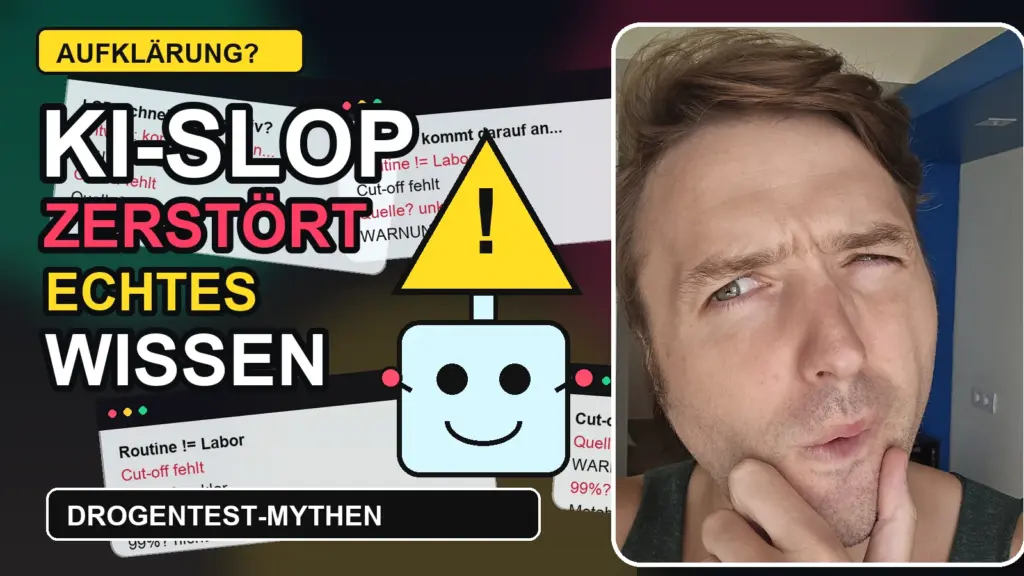 Simon schaut skeptisch auf KI-Slop und falsche Drogentest-Informationen