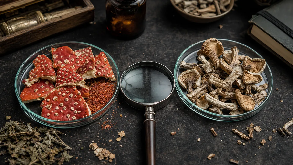 Fliegenpilz vs Zauberpilz Vergleich